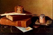 William Michael Harnett Bankers Table oil painting artist